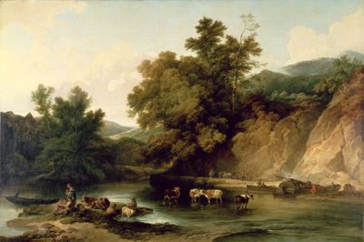 The River Wye at Tintern Abbey, 1805 by Philippe Jacques de Loutherbourg